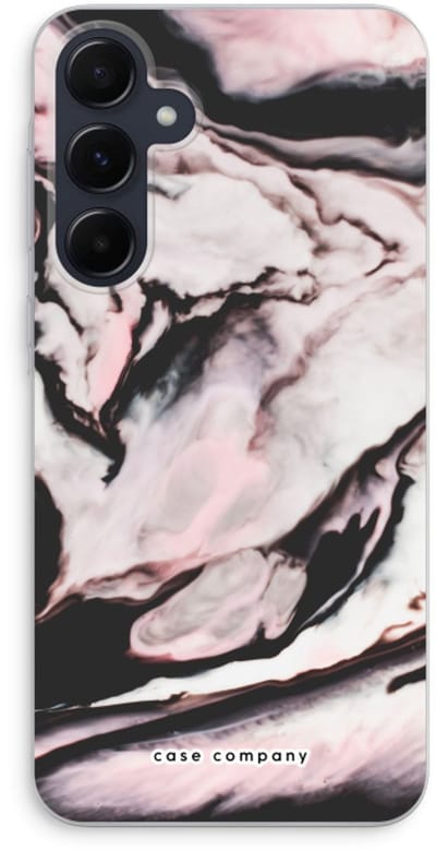 Case Company® - Hoesje geschikt voor Samsung Galaxy A55 hoesje - Roze stroom - Soft Cover Telefoonhoesje - Bescherming aan alle Kanten en Schermrand