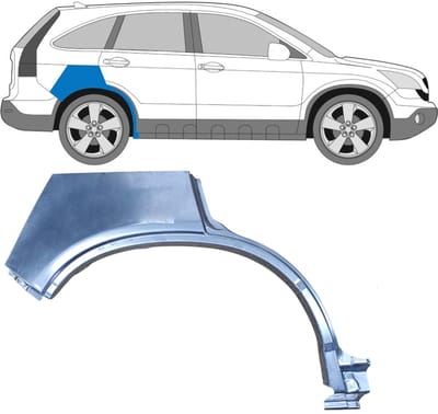 Reparatiepaneel achterspatbord voor Honda CR-V 2006-2011 / Rechts