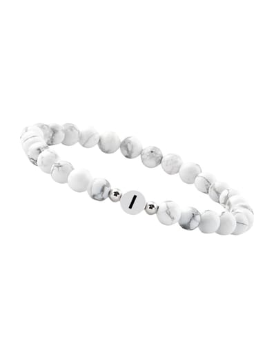 good.designs Parelarmband van howlietstenen met de letter I