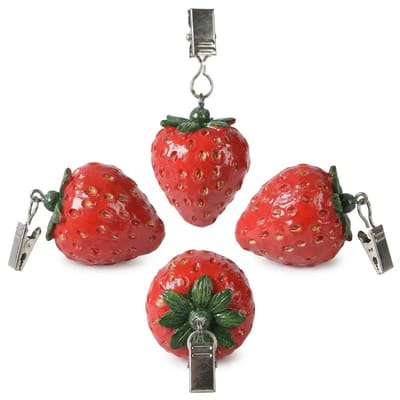 Dailygoods- Tafelkleedgewichten Set van 4 - Windbestendig - Insteekgewichten - Duurzaam Polyresin - Metalen Klem - Voor Tuin/Balkon/Terras