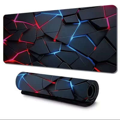 Gaming Muismat -Neon – 800×300×2 mm – XL Desk Mat – Antislip Rubber – Super Smooth Oppervlak – Duurzame Gestikte Randen – Bureau Onderlegger voor Laptop & PC