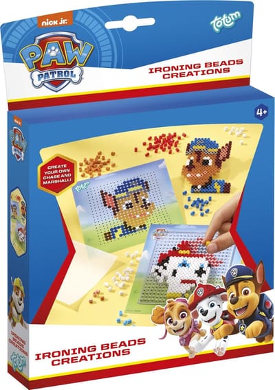 PAW Patrol Totum Strijkkralen knutselset met Chase - knutselset jongens en meisjes - incl. 800+ strijkkralen creatief speelgoed educatief