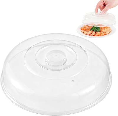 Dailygoods- Magnetronhoes Herbruikbaar - Voedselbescherming - PP-Materiaal - Temperatuurbestendig - 17cm - Houdt Magnetron Schoon - Voedseldeksel