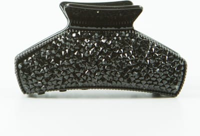 Haarklem hoog strass zwart