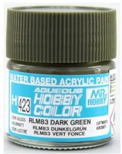 Gunze H-423 - RLM83 Dark Green Sg - Mr. Hobby Aqueous Modelbouwverf 10ml
