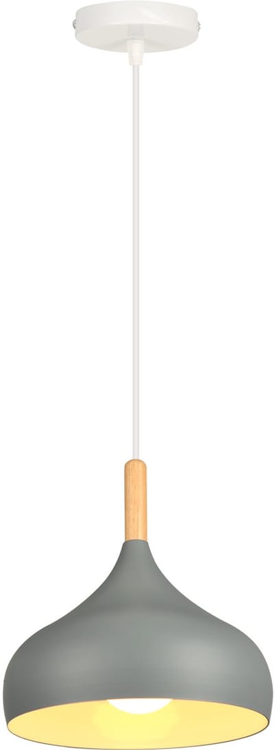 Hanglamp Woonkamer Moderne Plafondlamp E27 Kroonluchter voor Slaapkamer Keuken Hal Grijs