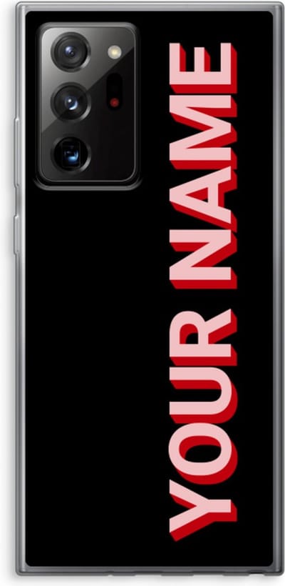 Gepersonaliseerd - Case Company® - Hoesje geschikt voor Samsung Galaxy Note 20 Ultra / Note 20 Ultra 5G hoesje - Namecase - Soft Cover Telefoonhoesje - Bescherming aan alle Kanten en Schermrand