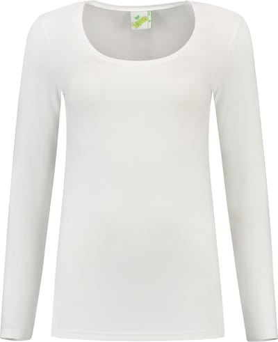 L&S T-shirt Crewneck cot/elast LS for her