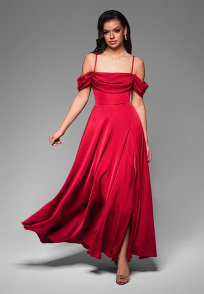 LARICA Jurk - Rits - Jurk Rood XS
