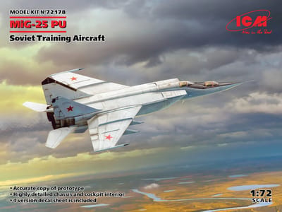 ICM Modelbouwpakket Militaire voertuigen - 72178 MiG-25PU, Soviet Training Aircraft Plastic - 1:72 - Modelbouw