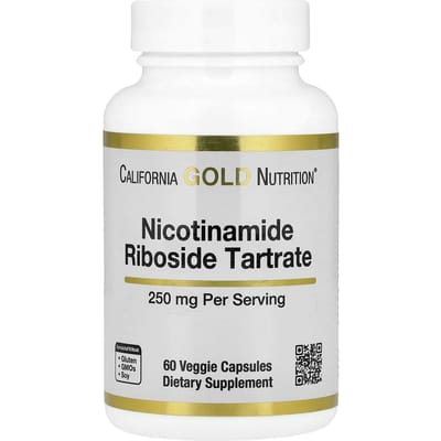 Nicotinamide Riboside Tartraat (NR), 250 mg, 60 Vegetarische Capsules