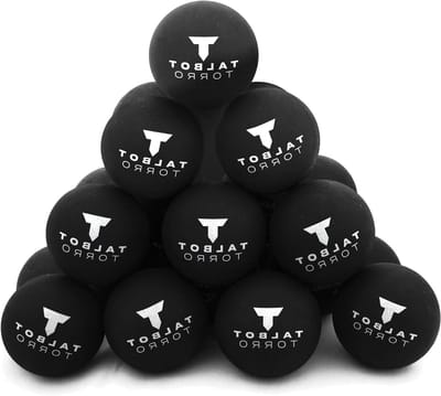 Squashballen - Trainingsballen Wedstrijdballen - Techniek Verbeteren - Hoge Rebound - 25 stuks - Zwart met blauwe stip