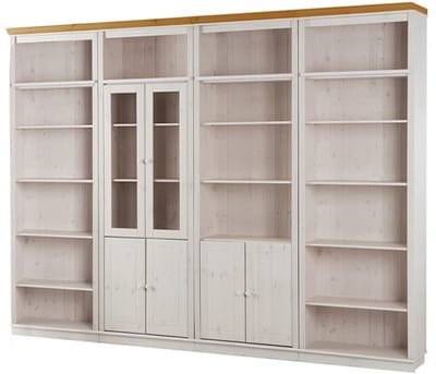 Anita- Boekenkast in klassiek landhuisdesign van grenenhout5 WH