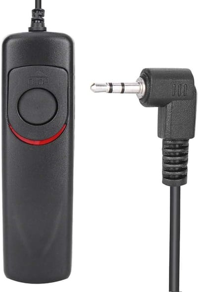 ONF3 - Trillingsbestendige Camera Ontspanknop - Afstandsbediening Kabel Trigger 100cm - Duurzaam en Betrouwbaar - Geschikt voor Canon 500D 450D ...