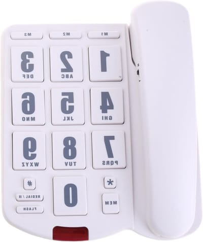 Vaste Telefoon - Senioren Telefoon - Eenvoudig Bellen - Extra Luide Ringtone - Grote Knoppen - Zwart