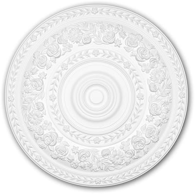 Plafond Rozet 156046 Profhome Sierelement plafond centrum rococo barok stijl wit Ø 86 cm