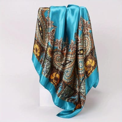 Hoofddoek Luxe Hijab Klassieke Europese En Amerikaanse Dames Trendy Veelzijdige Sjaal Zachte Nekdoek Haarsjaals Voor Dames 1Pc black