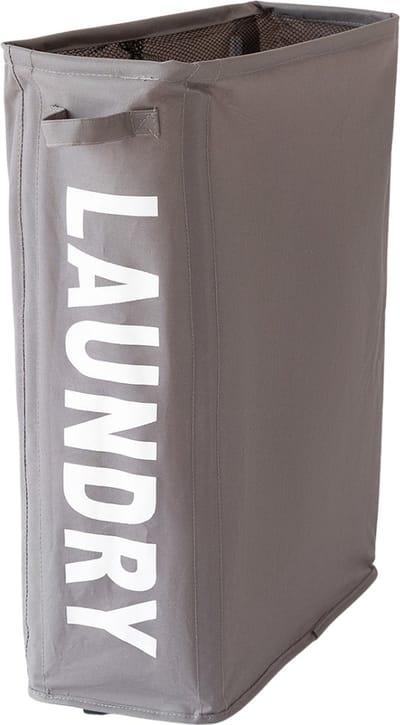 Livano Wassorteerder - Wasmand 1 Vak - Laundry Basket - Wassorteerder Op Wieltjes - Bag - Donkergrijs