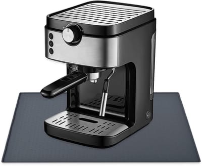 Dailygoods- Hittebestendige Mat 48 x 30 cm - Vuurvaste Aanrechtbeschermer - Siliconen Glijmat - Vaatwasmachinebestendig - Voor Koffiezetapparaat - Aanrechtmat