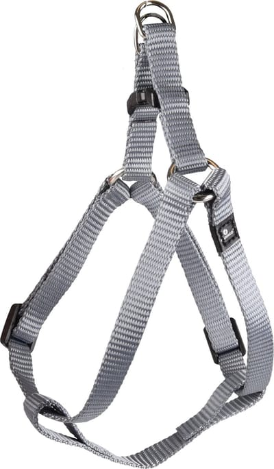 Flamingo Ziggi Step&go - Harnas Honden - Harnas Step&go Ziggi Grijs Xs 20-35cm10mm - 1st - 127471 - 1st
