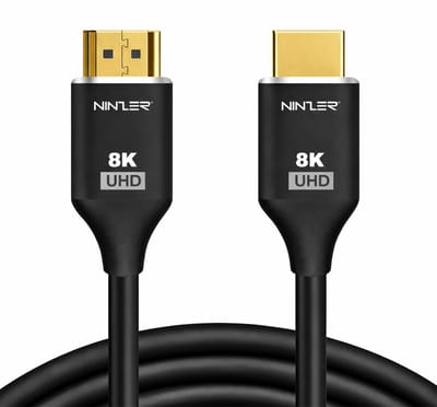 Ninzer HDMI 2.1 Kabel - 3 Meter - Ultra High Speed - 8K 60Hz & 4K 120Hz - Voor TV, PS5, Xbox Series X & Monitor - Zwart
