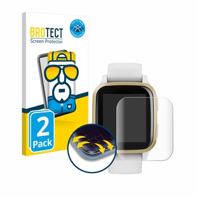 BROTECT - Screenprotector voor Garmin Venu Sq - Folie Beschermfolie transparant volledig dekking - 2 Stuks