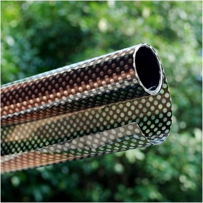 Raamfolie - Privacy folie - Privacy creëren - Eenzijdig zicht - 500 x 45 cm - Zwart