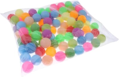 Tafeltennis Ballen - Bierpong Ballen Kattenballen - Spel en Decoratie - Felle Kleuren Vervagen Niet - 100 stuks - Kleurrijk