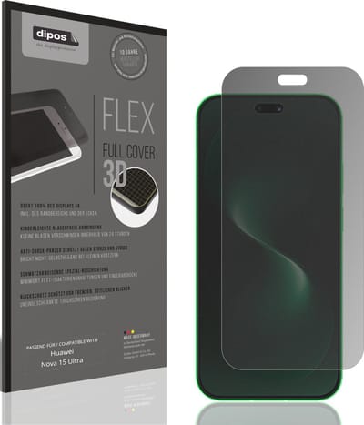 dipos FLEX – Matte Privacy Screenprotector geschikt voor Huawei Nova 15 Ultra | Volledige Schermbescherming | Case-Friendly