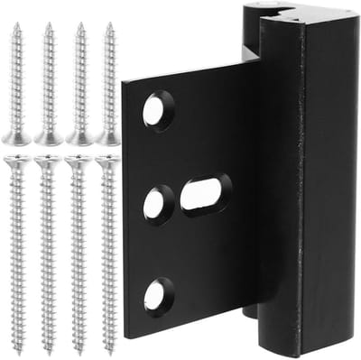 Deur Beveiliging - Draagbaar Slot - Extra Veiligheid - Eenvoudige Installatie - 7.7 x 6 x 3.5 cm - Zwart