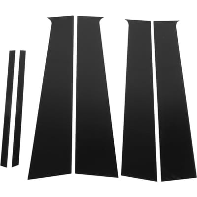 6 STUKS Deur Raam Stijl Bekleding Glans Zwart Deurstijl Sierlijst Cover Vervanging voor Almera Sunny black