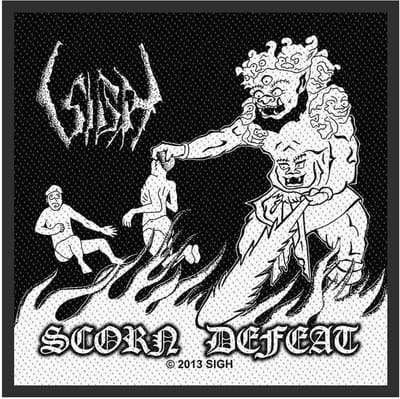 Sigh - Scorn Defeat Patch - Zwart