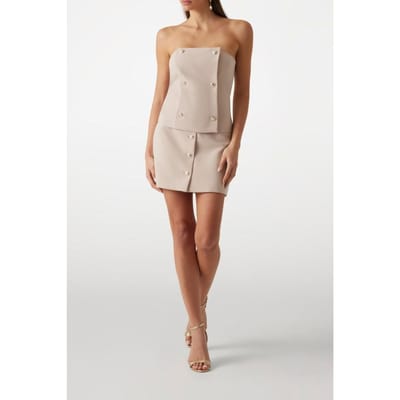 GUESS Becky Mini Skirt Fawn Taupe Taglia: 40 | Minigonne Outlet | Donna | Nero