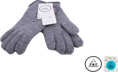P&T Dames Handschoenen - Wol - Grijs - Maat 7,5