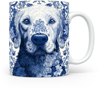 Mok Kuvasz Beker voor koffie of tas voor thee, cadeau voor dierenliefhebbers, moeder, vader, collega, vriend, vriendin, kantoor, opa, oma, hond, kerst, sinterklaas, verjaardag