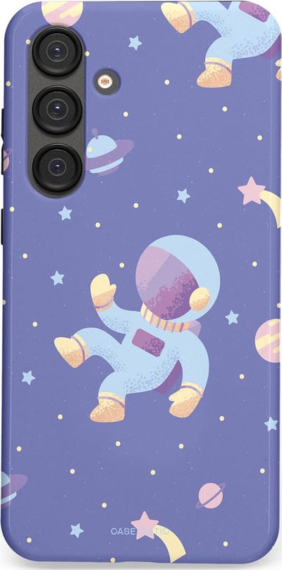 Casetastic Hoesje Geschikt voor Samsung S25 Plus - Stijlvolle Beschermende Duo-layer Case - Vliegen in de ruimte