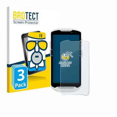 BROTECT - Screenprotector voor Zebra TC57ax - Folie Beschermfolie Beschermglas matte 3 Stuks