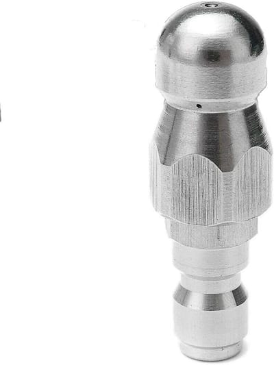 Hogedrukreiniger Dredging Nozzle voor het Ontstoppen van Afvoerbuizen - 1/4" Aansluiting, Efficiënt en Duurzaam