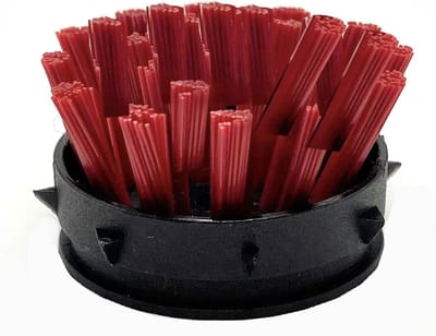 Heute Borstelharen rubberen mat - Schoenpoetsmachines - Rood - 6 stuks