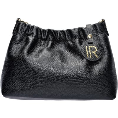 Isabella Rhea Zwart Rundleer Tas