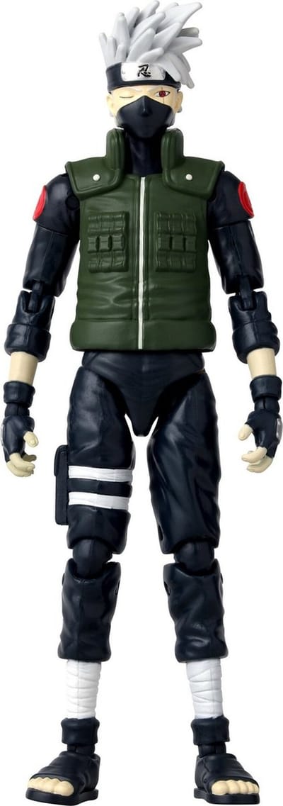 Bandai - Anime Heroes - Naruto Shippuden - Anime Heroes Manga figuur 17cm - Kakashi Hatake (Vierde Grote Ninja Oorlog) - Officieel gelicenseerd - Kakashi actiefiguur - Kinderspeelgoed 4+ -36963