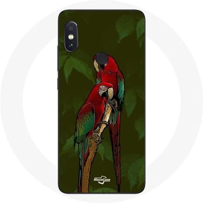 Coque - Pionus - Xiaomi Redmi Note 5 Pro - Rouge - Souple - Perroquet rouge