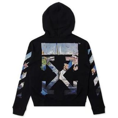 OFF WHITE Diag Multicolour Rits Hoodie OMBE001R190030121088 XS gray