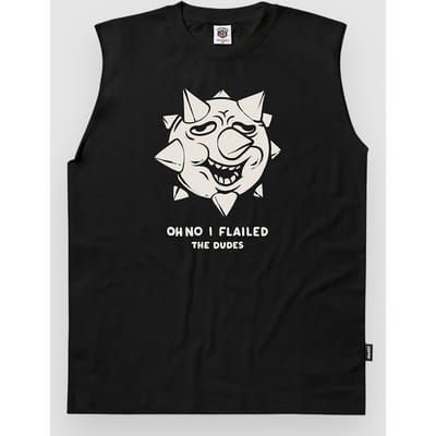 The Dudes I Flailed Classic Sleeveless Standard T-Shirt zwart