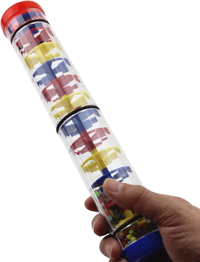 Regenstok - Muziekstok - Muziekeducatie Peuters - Gesimuleerde Geluidseffecten - 30 cm - Meerkleurig