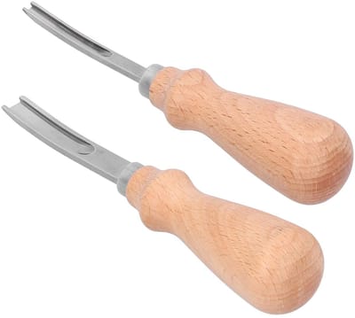 Dailygoods- Skiving Mes - Ergonomische Handgreep - Scherp Staal - Leer Afschuinen - Duurzaam - Ideaal voor Gemiddelde Dikte - Randafschuiner