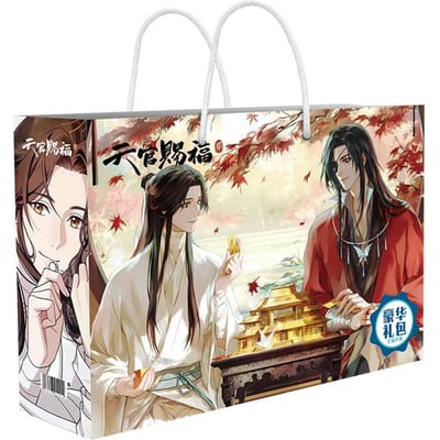 Anime Gelukscadeauzak Hemel Officiële Zegening Collectie Speelgoed Xie Lian Hua Cheng Ansichtkaart Poster Bladwijzer Lomo Kaarten beige