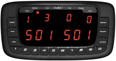 Elektronisch Scorebord - Dart Scorecomputer - Darten Wedstrijden - Automatische Scoreberekening - 12 x 23 x 2 cm - Zwart