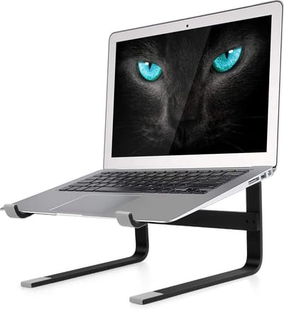 Universele LB-557 Laptopstandaard 10-17 inch - Verstelbare Geschikt Voor: Laptop / MacBook Air Pro - Bureau houder - Tafel Standaard Steun - Zwart