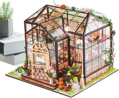 Miniatuurhuisset - Modelhuis bouwpakket - Huis decoreren - Gedetailleerde afwerking - 325 x 21 x 5 cm - Enkel kenmerk